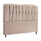 Cabeceira Estofada Veneza Casal 1,40 Cm Bege