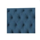 Cabeceira Estofada Viúva 120 Cm Jade Suede Azul Royal