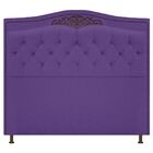Cabeceira Estofada Yasmim 140 Cm Casal Corano Roxo - Amarena