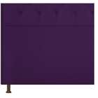 Cabeceira Estofada Yasmim 140 Cm Casal Suede Roxo - Amarena M