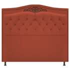 Cabeceira Estofada Yasmim 140 Cm Casal Suede Terracota - Doce