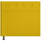 Cabeceira Estofada Yasmim 160 Cm Queen Size Corano Amarelo -