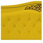 Cabeceira Estofada Yasmim 160 Cm Queen Size Corano Amarelo -