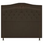 Cabeceira Estofada Yasmim 160 Cm Queen Size Corano Marrom - A
