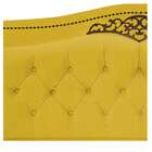 Cabeceira Estofada Yasmim 160 Cm Queen Size Suede Amarelo - A