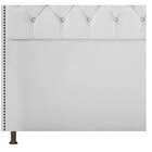 Cabeceira Estofada Yasmim 160 Cm Queen Size Suede Branco - Do