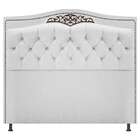Cabeceira Estofada Yasmim 160 Cm Queen Size Suede Branco - Do