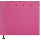 Cabeceira Estofada Yasmim 160 Cm Queen Size Suede Pink - Amar