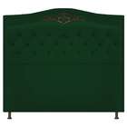 Cabeceira Estofada Yasmim 160 Cm Queen Size Suede Verde - Doc