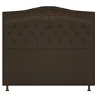 Cabeceira Estofada Yasmim 195 Cm King Size Corano Marrom - Do