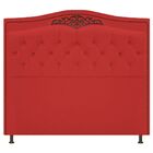 Cabeceira Estofada Yasmim 195 Cm King Size Corano Vermelho -