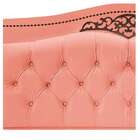 Cabeceira Estofada Yasmim 195 Cm King Size Suede Coral - Amar