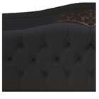 Cabeceira Estofada Yasmim 90 Cm Solteiro Suede Preto - Amaren