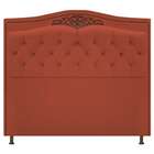 Cabeceira Estofada Yasmim 90 Cm Solteiro Suede Terracota - Am