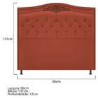 Cabeceira Estofada Yasmim 90 Cm Solteiro Suede Terracota - Am