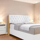 Cabeceira Estofada Yasminne Queen Naturalle Com Capitonê Bran