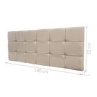 Cabeceira Estofado Casal Maggie Areia