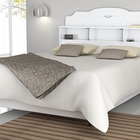 Cabeceira Estrela Branco 140 cm