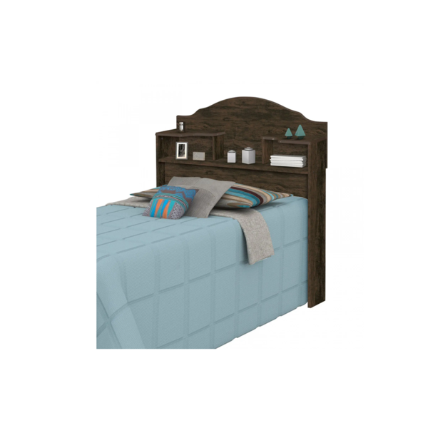 Cabeceira Evelyn Solteiro 0,90 Nogal – Carmolar Móveis