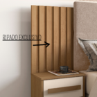 Cabeceira Expansível Suiça Cinamomo/off White Com Capitonê Pe