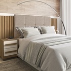 Cabeceira Expansível Suiça Cinamomo/off White Com Capitonê Pe