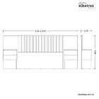 Cabeceira Extensiva 109x300 Cm Olinda Nature/ Titanium