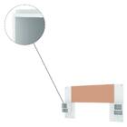 Cabeceira Extensiva Marlett 160 Até 236cm Branco Camarim Tana