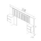 Cabeceira Extensível Aveludada Múrcia Naturale