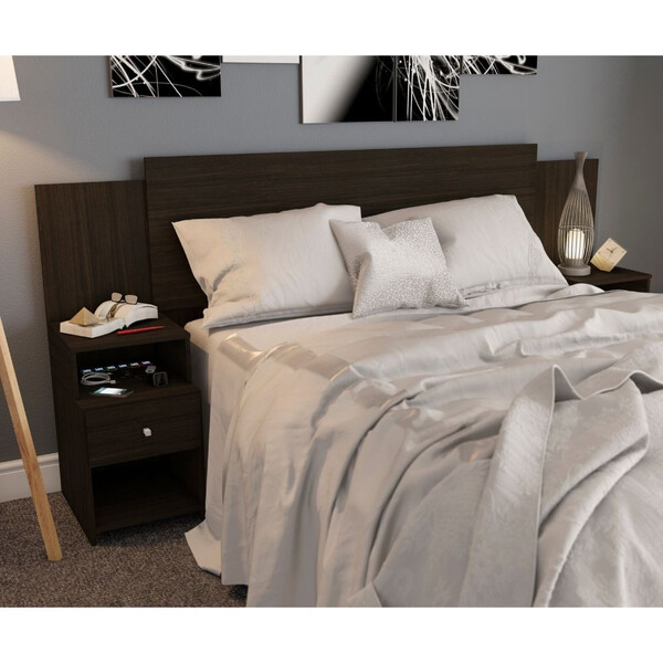 Cabeceira Extensível Cama Solteiro, Casal E Queen Com Mesa De