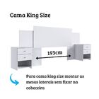 Cabeceira Extensível Cama Solteiro Casal Queen E King Veneza