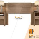 Cabeceira Extensível Casal Com 2 Mesas De Cabeceira E Gavetas