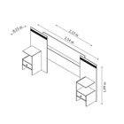 Cabeceira Extensível Casal Dacar   Cinamomo