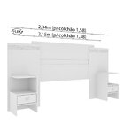 Cabeceira Extensível Casal Dacar   Neve