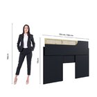 Cabeceira Extensível Casal/queen Apolo Preto Onix