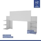 Cabeceira Extensivel Casal Queen Palma Kaiki Móveis Branco