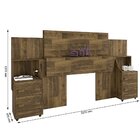 Cabeceira Extensível Com 2 Criados Síria Rv Móveis