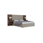 Cabeceira Extensível Com 2 Mesa De Cabeceira Zara Robel