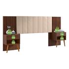 Cabeceira Extensível Com 2 Mesa De Cabeceira Zara Robel