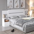 Cabeceira Extensível Com 2 Mesas De Apoio Londres Imop Móveis