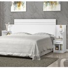 Cabeceira Extensível Com 2 Mesas De Cabeceira Moana  Branco