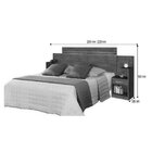 Cabeceira Extensível Com 2 Mesas De Cabeceira Moana  Branco