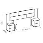 Cabeceira Extensível Com Criado Mudo Dj Rubia