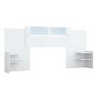 Cabeceira Extensível Com Espelho Mila Branca