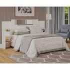 Cabeceira Extensível Com Espelho Mila Branca