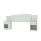 Cabeceira Extensivel Com Mesa Araucaria 2 Gavetas Branco - Ro