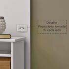 Cabeceira Extensivel Com Tomadas Mdf/madeira Maciça 2805 Prat