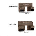 Cabeceira Extensível Creative Plus Com Criado Ao Lado Avelã -