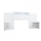 Cabeceira Extensível Em Mdf 4 Prateleiras 2 Espelhos Mila  Br