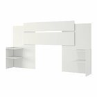 Cabeceira Extensível Em Mdf Com 4 Prateleiras Mila  Branco