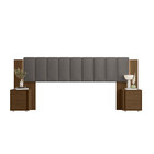 Cabeceira Extensível Estofada Malu Para Cama Queen Ou King Dj